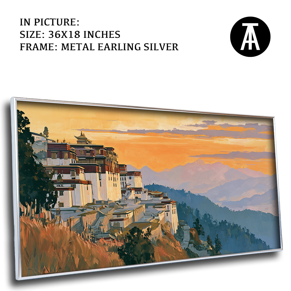 Artwork in Metal Earling Silver Frame
