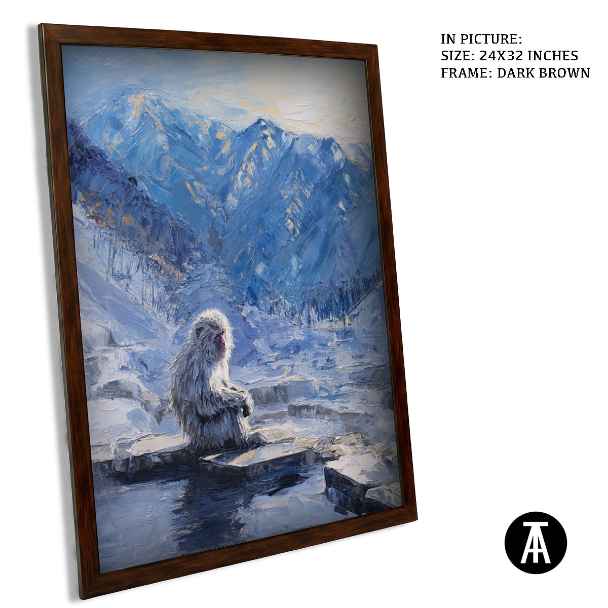 Artwork in Metal Champagne Gold Frame