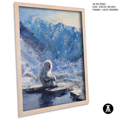 Artwork in Dark Brown Frame