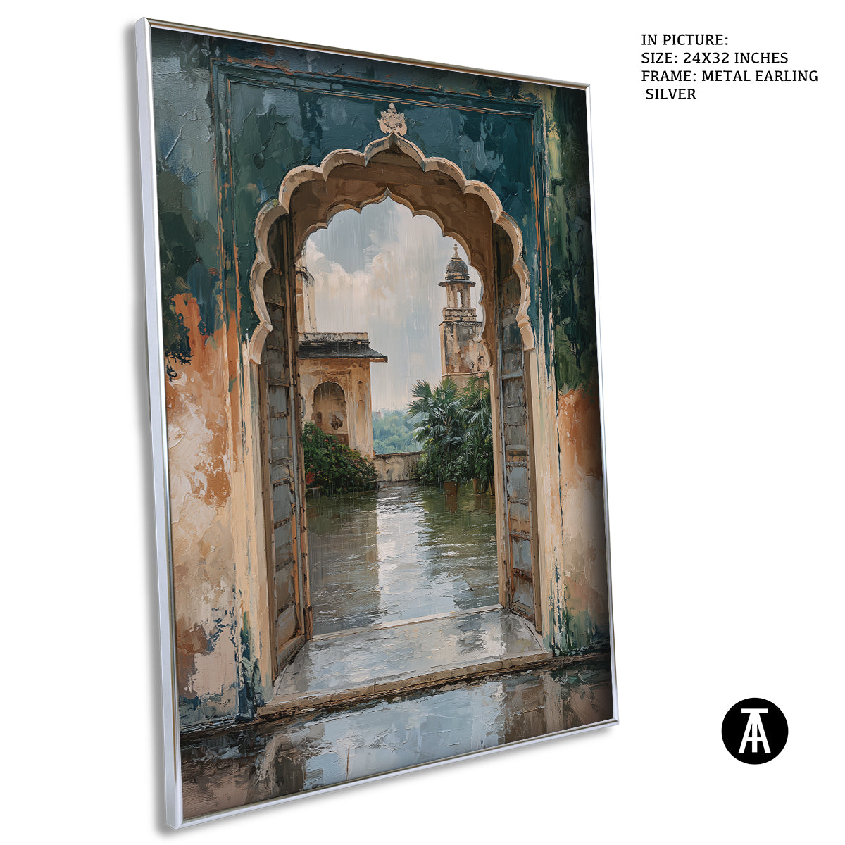 Artwork in Metal Earling Silver Frame
