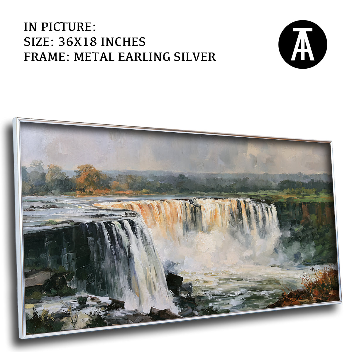 Artwork in Metal Earling Silver Frame