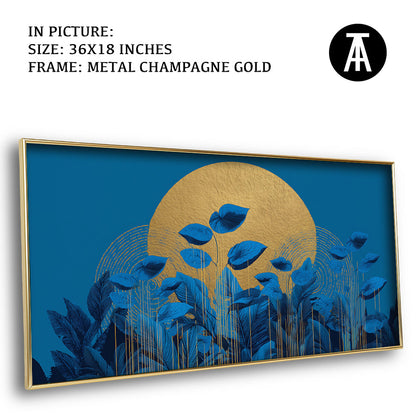 Artwork in Metal Champagne Gold Frame