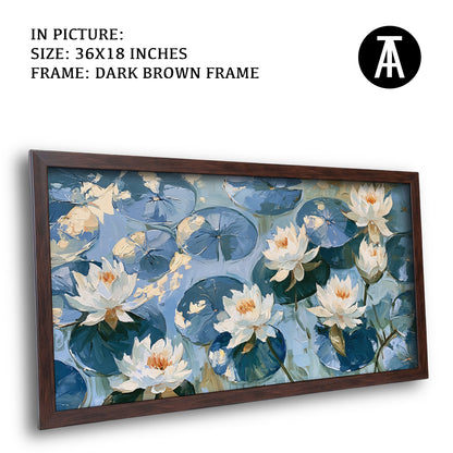 Artwork in Dark Brown Frame