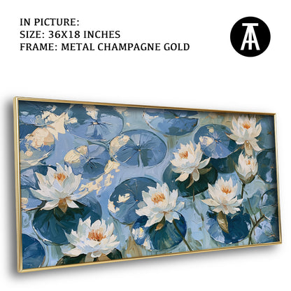 Artwork in Metal Champagne Gold Frame