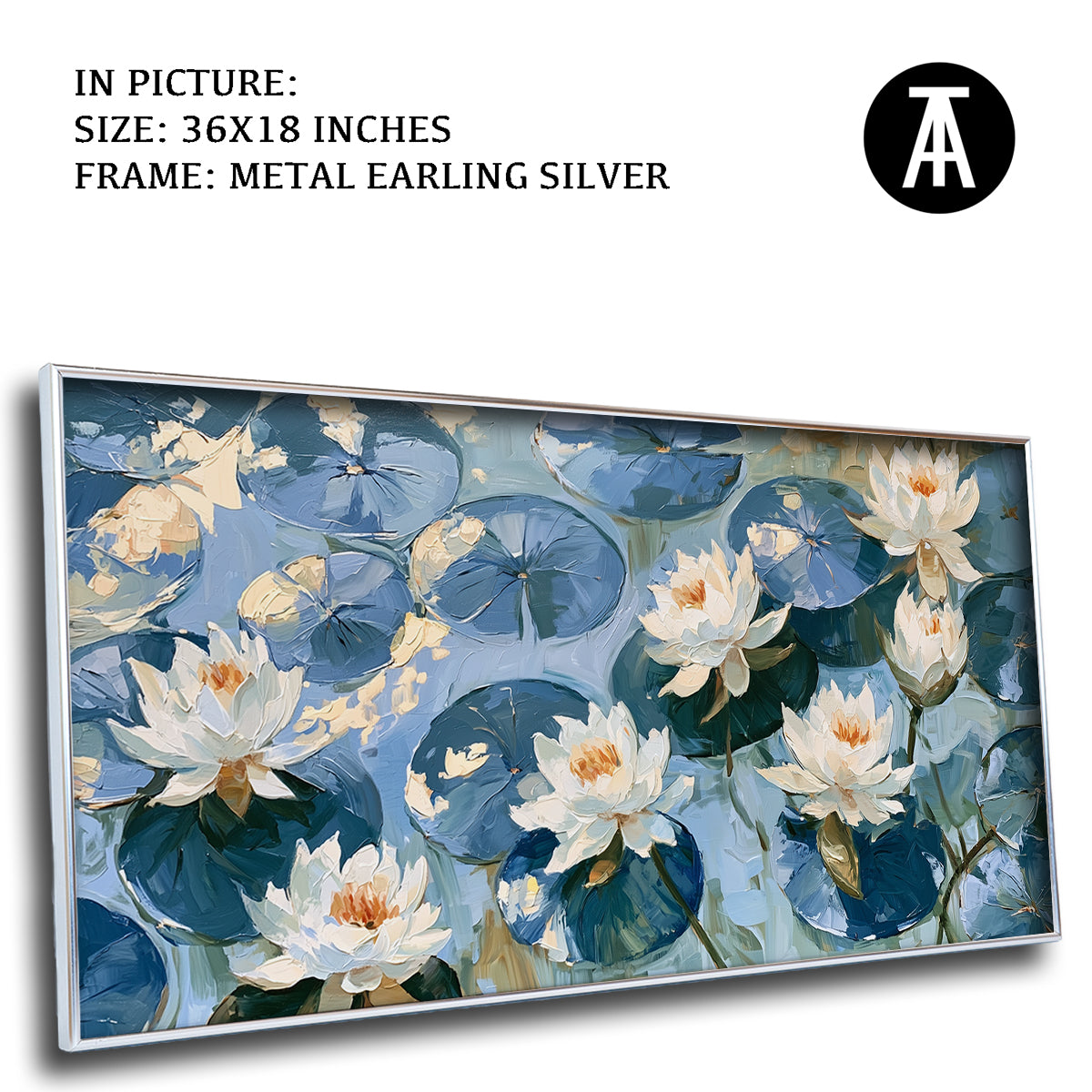 Artwork in Metal Earling Silver Frame