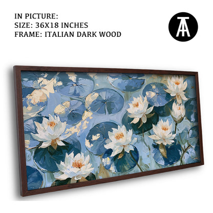 Artwork in Dark Wood Frame