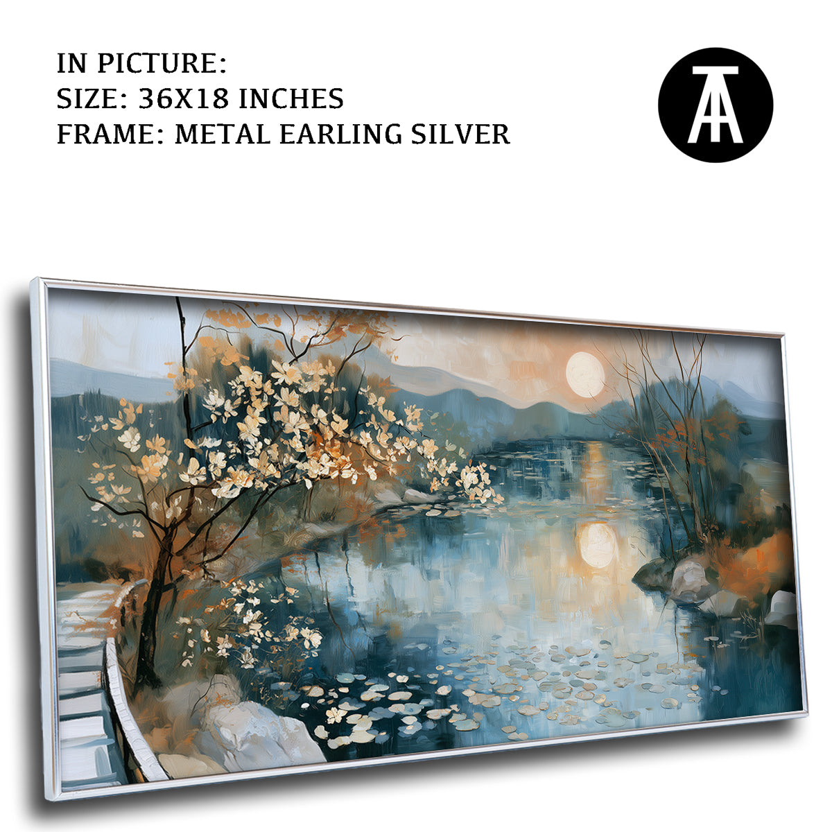 Artwork in Metal Earling Silver Frame