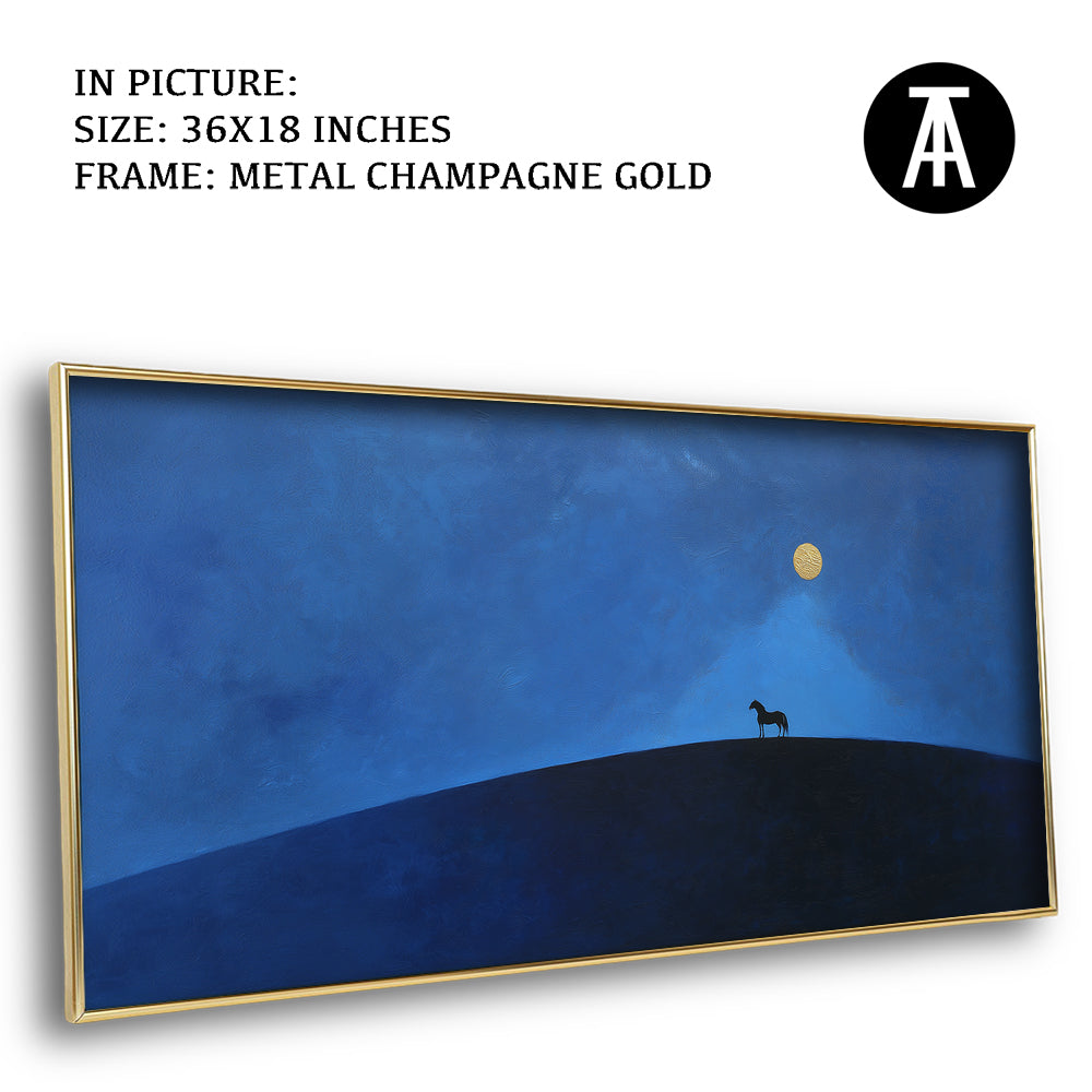 Artwork in Metal Champagne Gold Frame