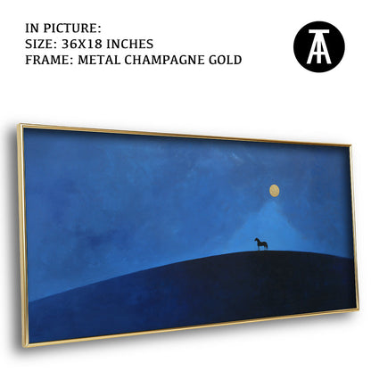 Artwork in Metal Champagne Gold Frame