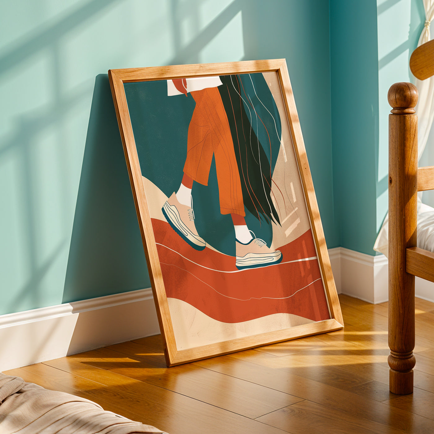 Praha Bohemian Artwork in a Lifestyle Setting