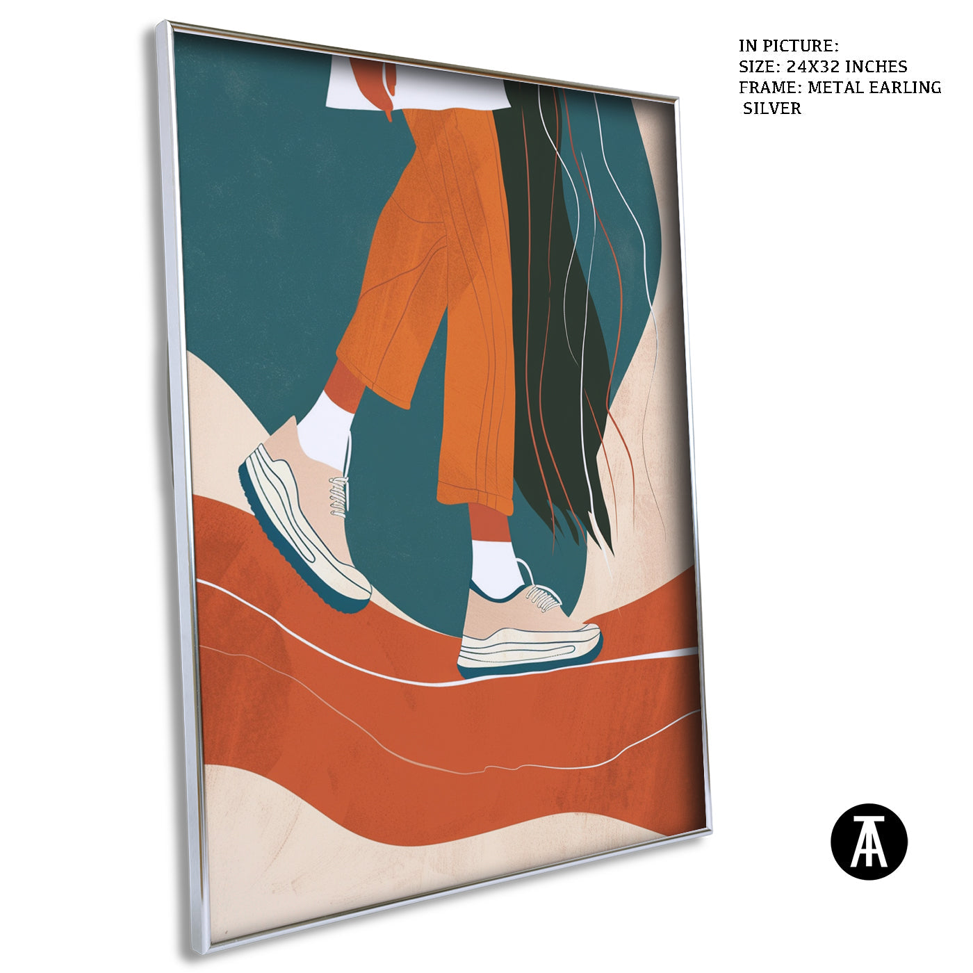 Artwork in Metal Earling Silver Frame