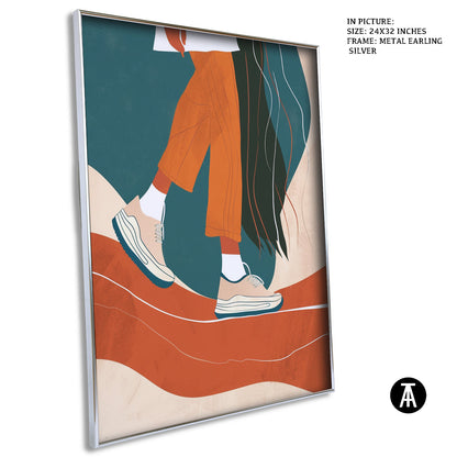 Artwork in Metal Earling Silver Frame