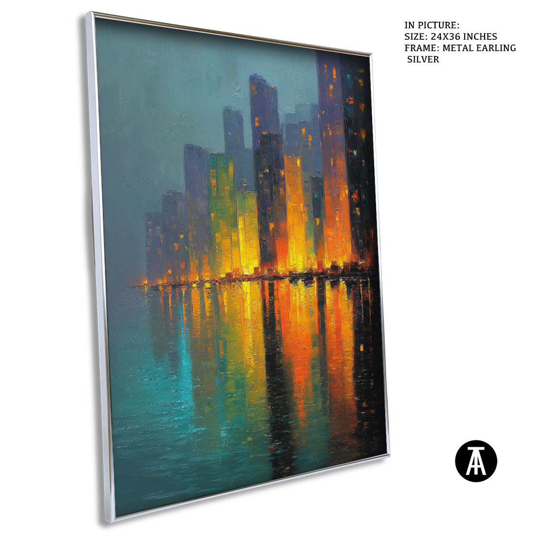 Artwork in Metal Earling Silver Frame