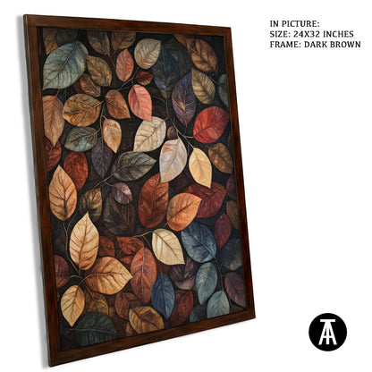 Artwork in Metal Champagne Gold Frame