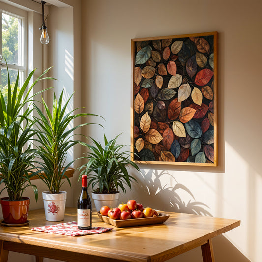 Floral Artwork in a Lifestyle Setting