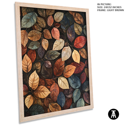 Artwork in Dark Brown Frame