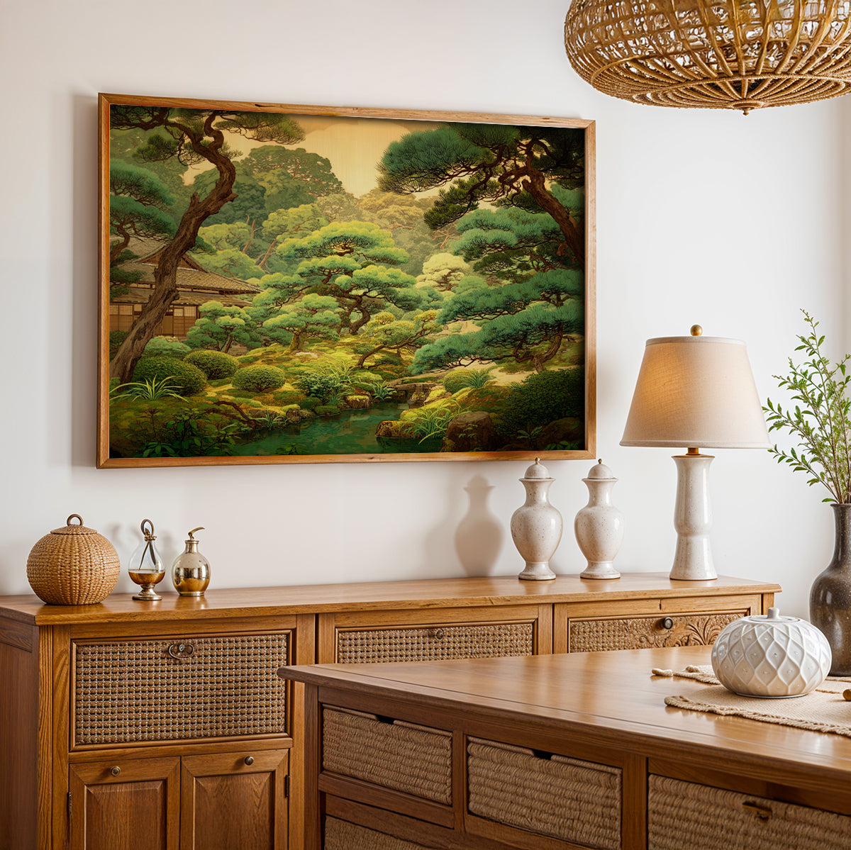Japanese Painting in a Lifestyle Setting