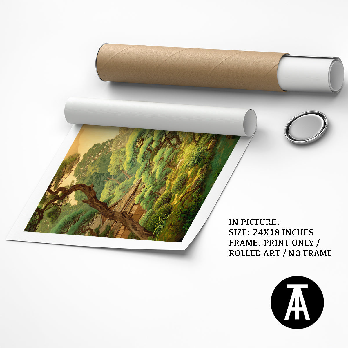 Artwork as Print Only or Rolled Art