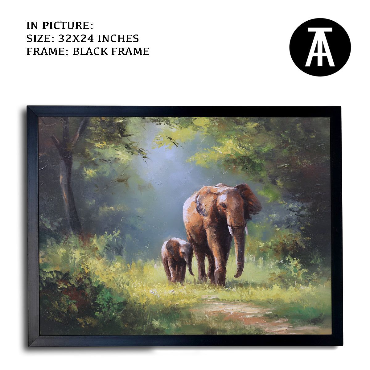 Artwork in Metal Earling Silver Frame