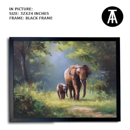 Artwork in Metal Earling Silver Frame