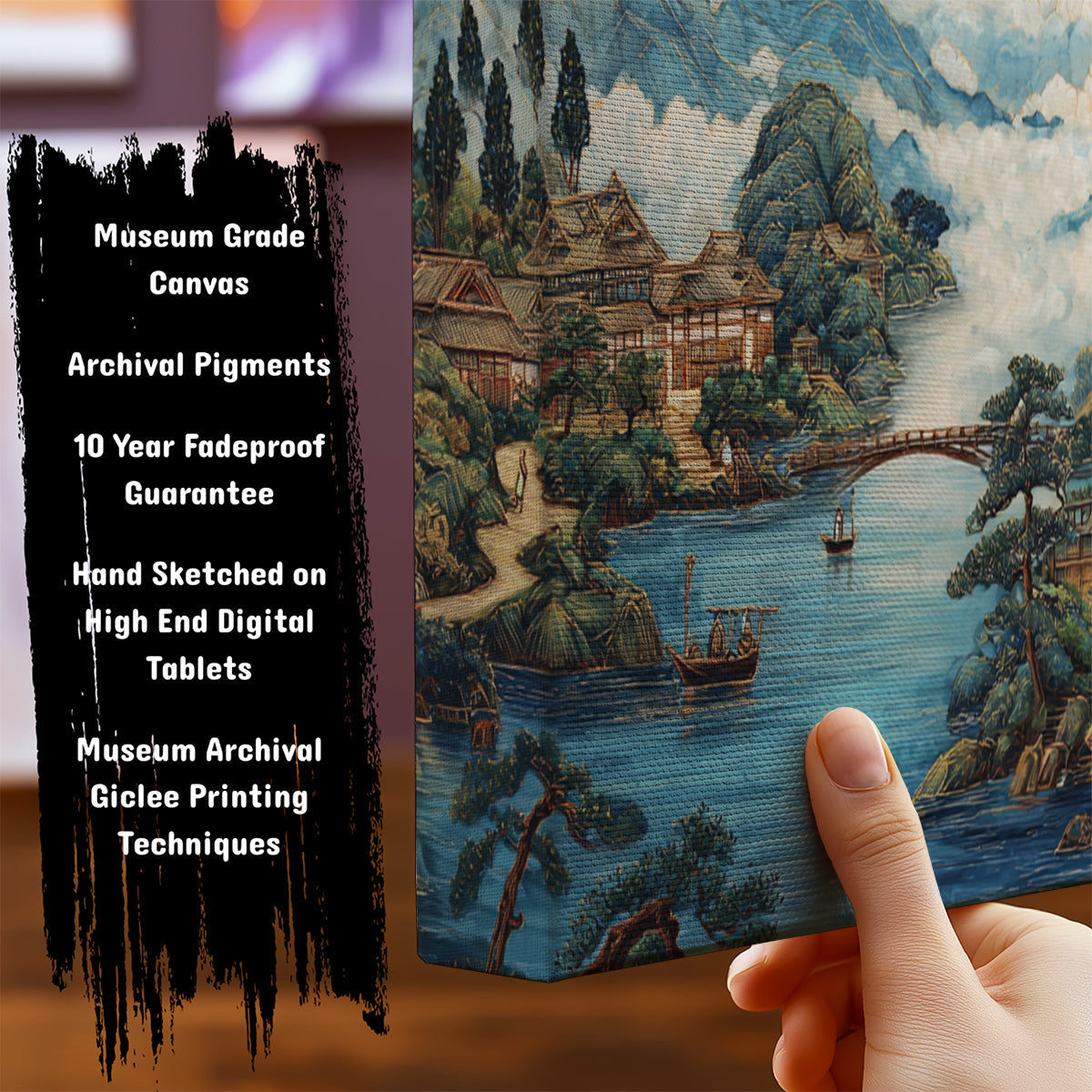 Information about Japanese Canvas Art Print