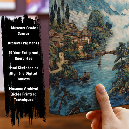 Information about Japanese Canvas Art Print