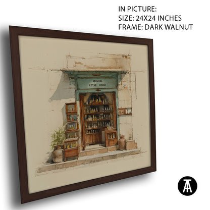Artwork in Dark Walnut Frame