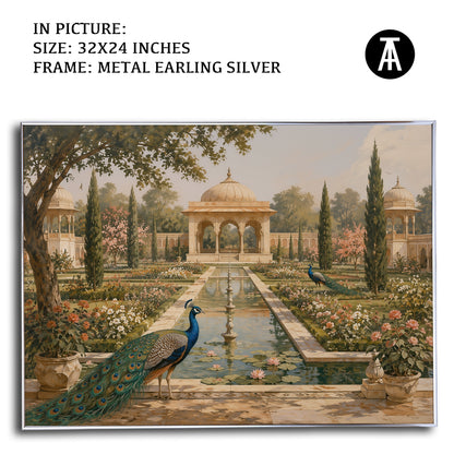 Artwork in Metal Earling Silver Frame