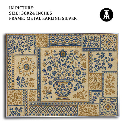Artwork in Metal Earling Silver Frame