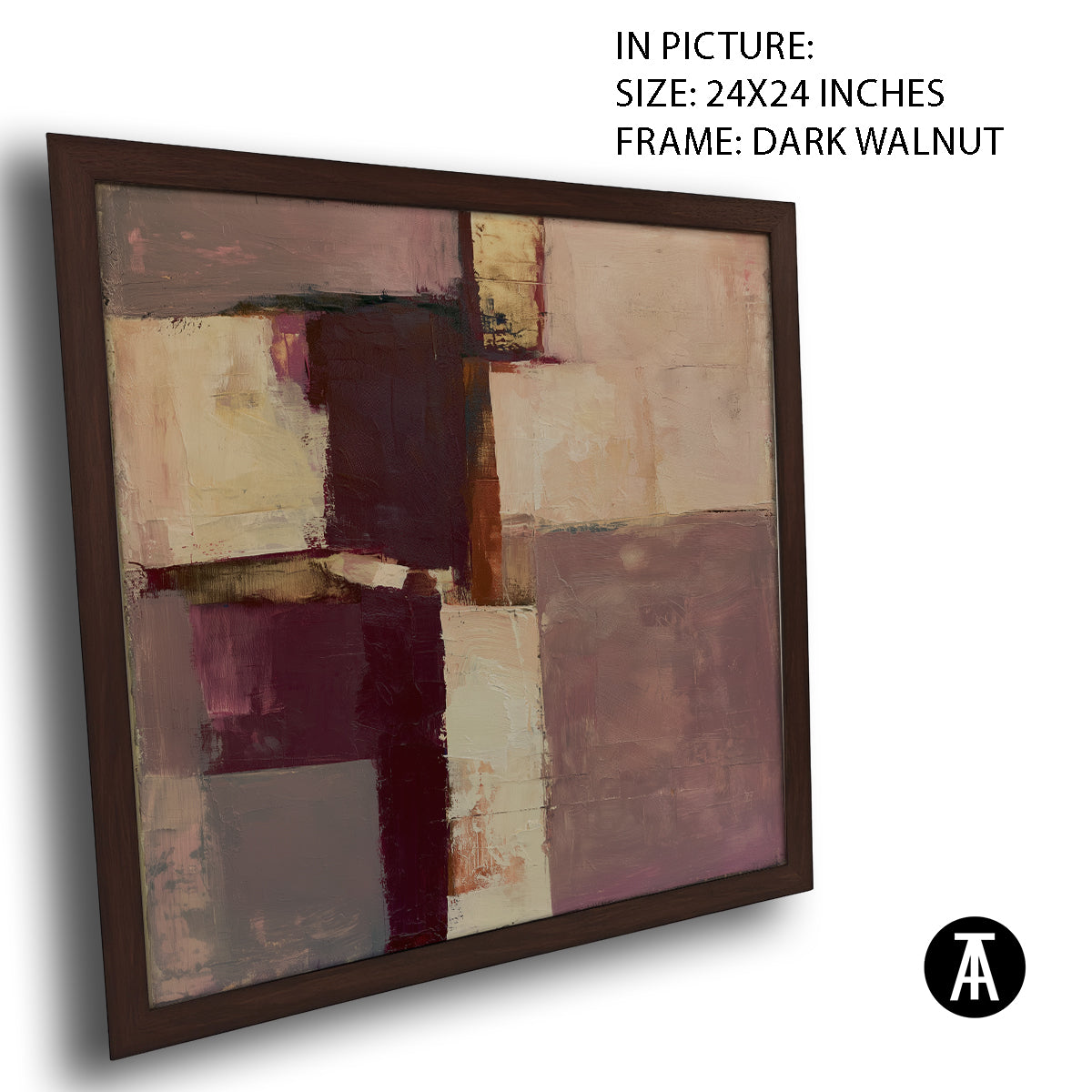 Artwork in Dark Walnut Frame