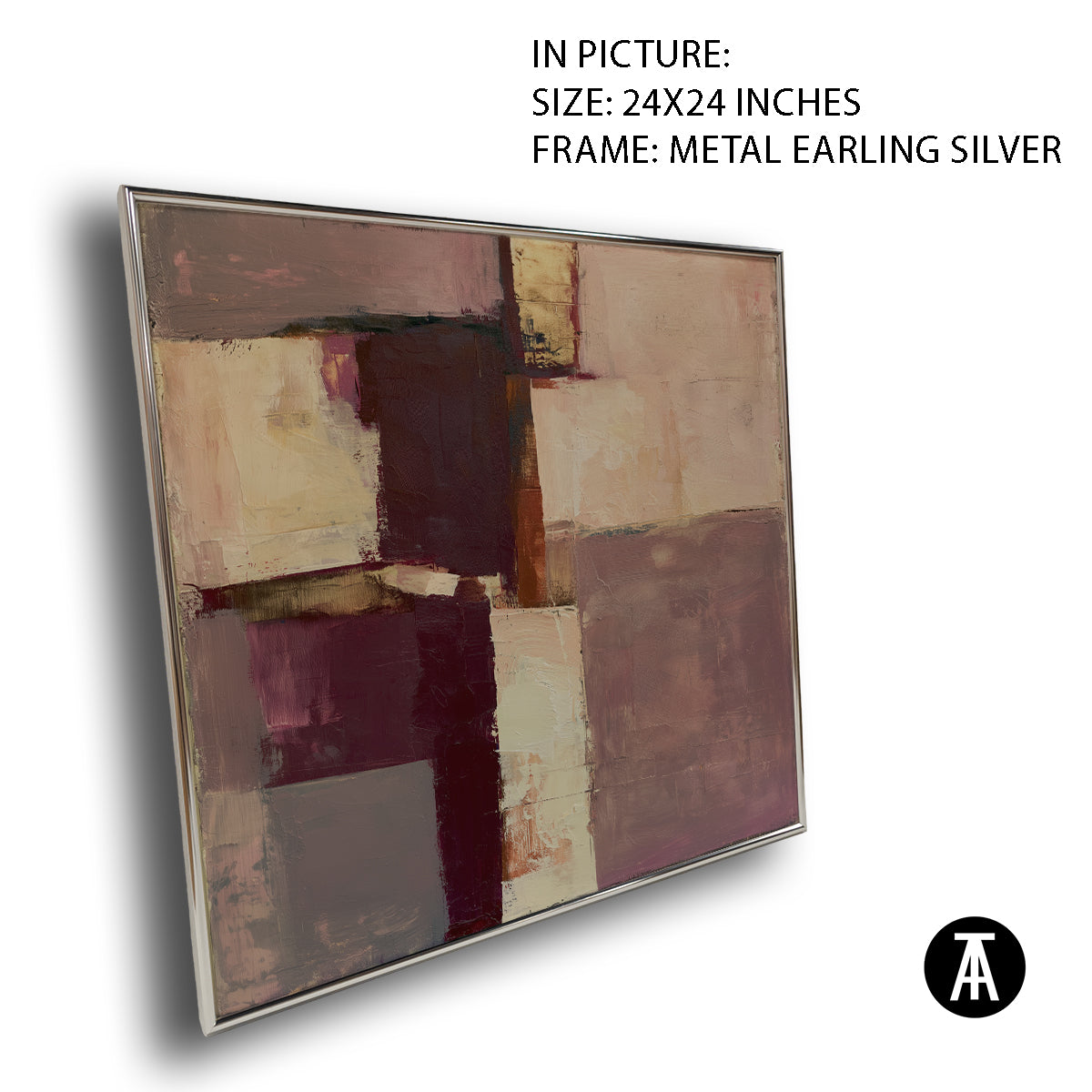 Artwork in Metal Earling Silver Frame
