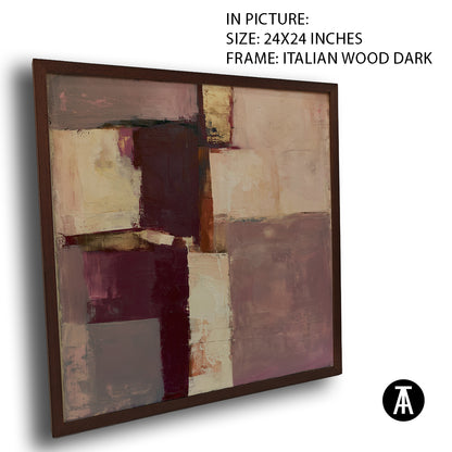 Artwork in Dark Wood Frame