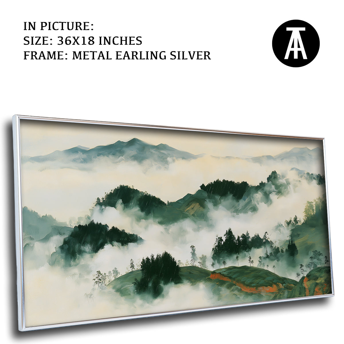 Artwork in Metal Earling Silver Frame