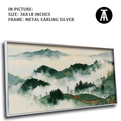 Artwork in Metal Earling Silver Frame
