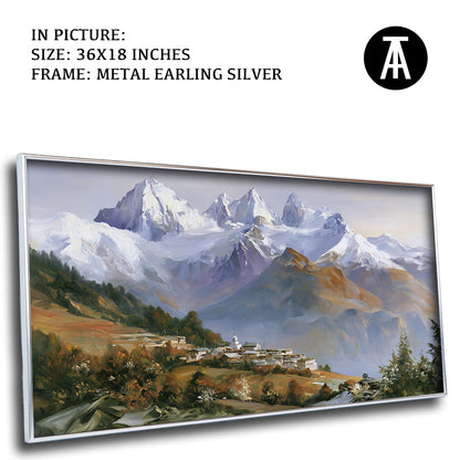 Artwork in Metal Earling Silver Frame