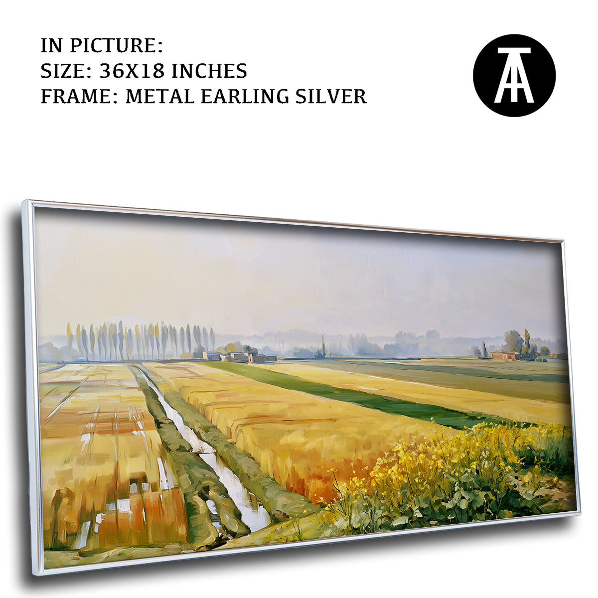 Artwork in Metal Earling Silver Frame