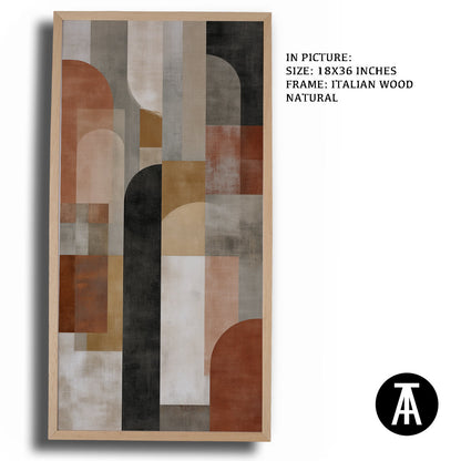 Artwork in Dark Wood Frame