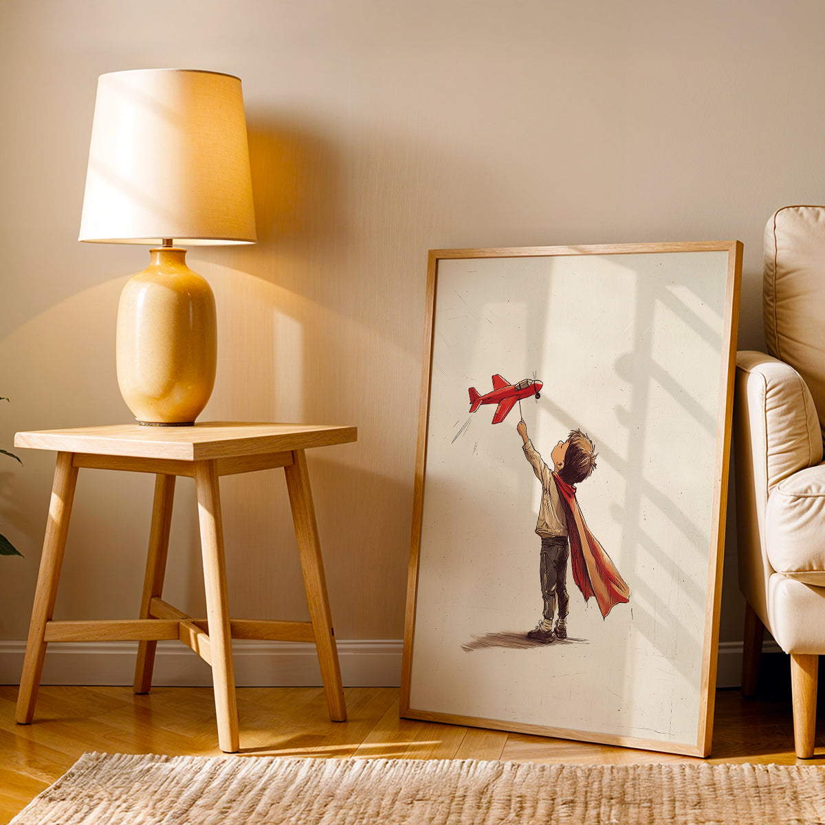Minimalist Artwork in a Lifestyle Setting