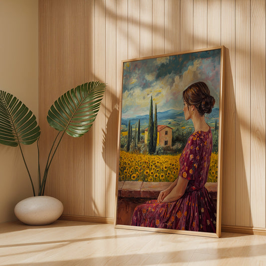 Floral Painting in a Lifestyle Setting