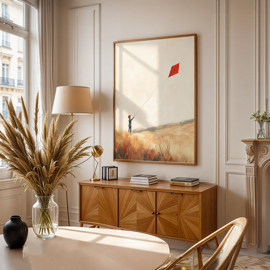 Minimalist Painting in a Lifestyle Setting