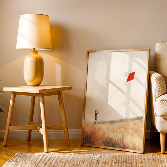 Minimalist Artwork in a Lifestyle Setting