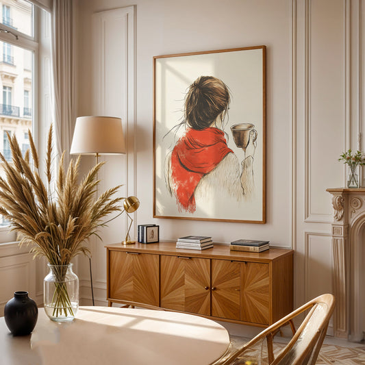 Minimalist Painting in a Lifestyle Setting