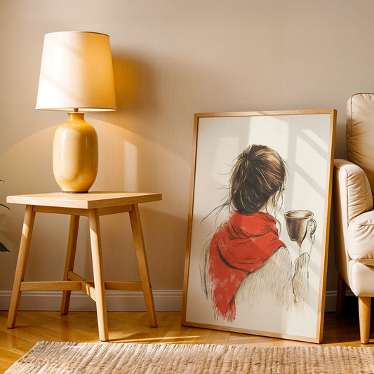 Minimalist Artwork in a Lifestyle Setting