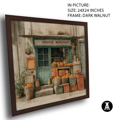 Artwork in Dark Walnut Frame