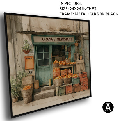 Artwork in Carbon Black Meta Frame