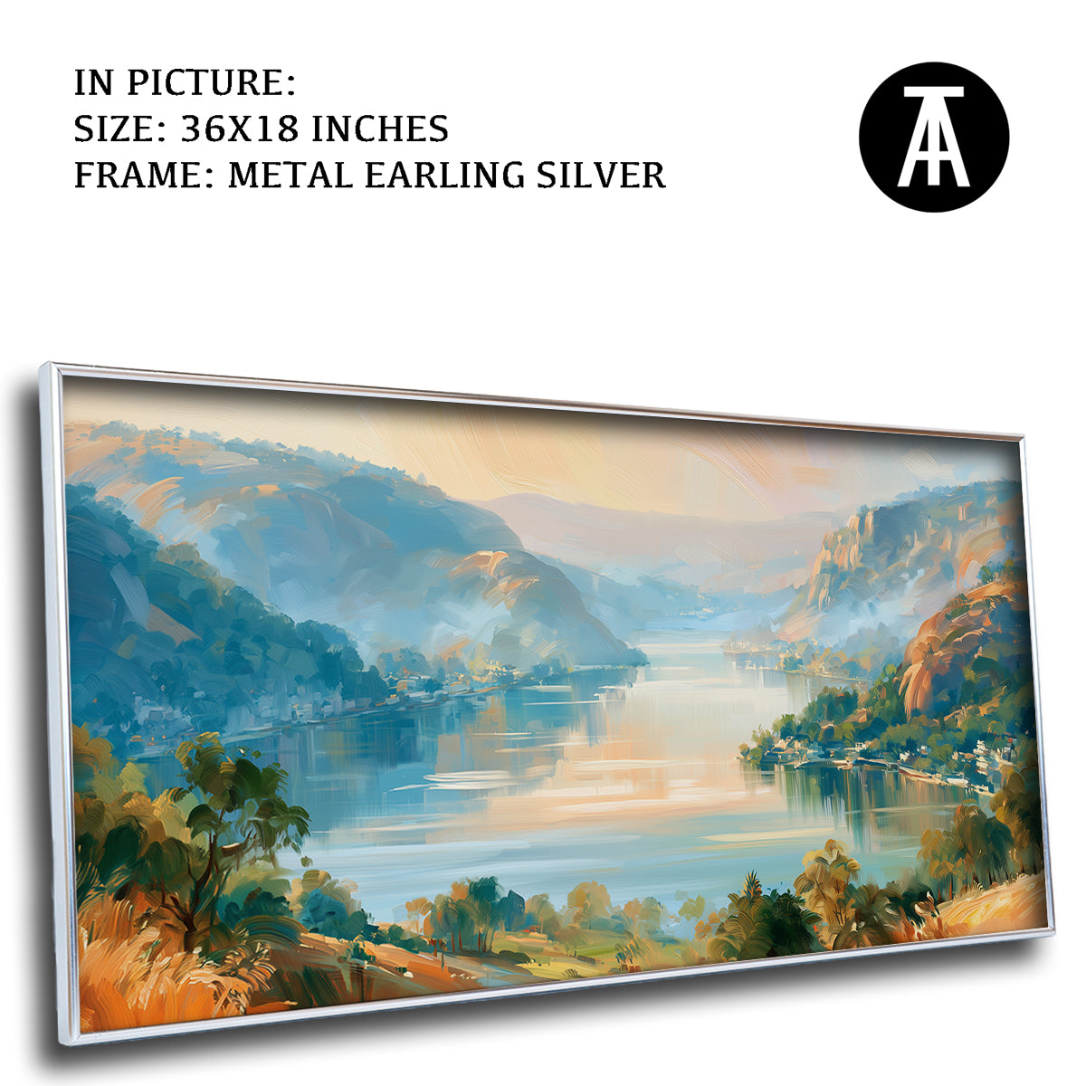 Artwork in Metal Earling Silver Frame