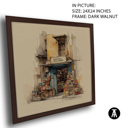 Artwork in Dark Walnut Frame
