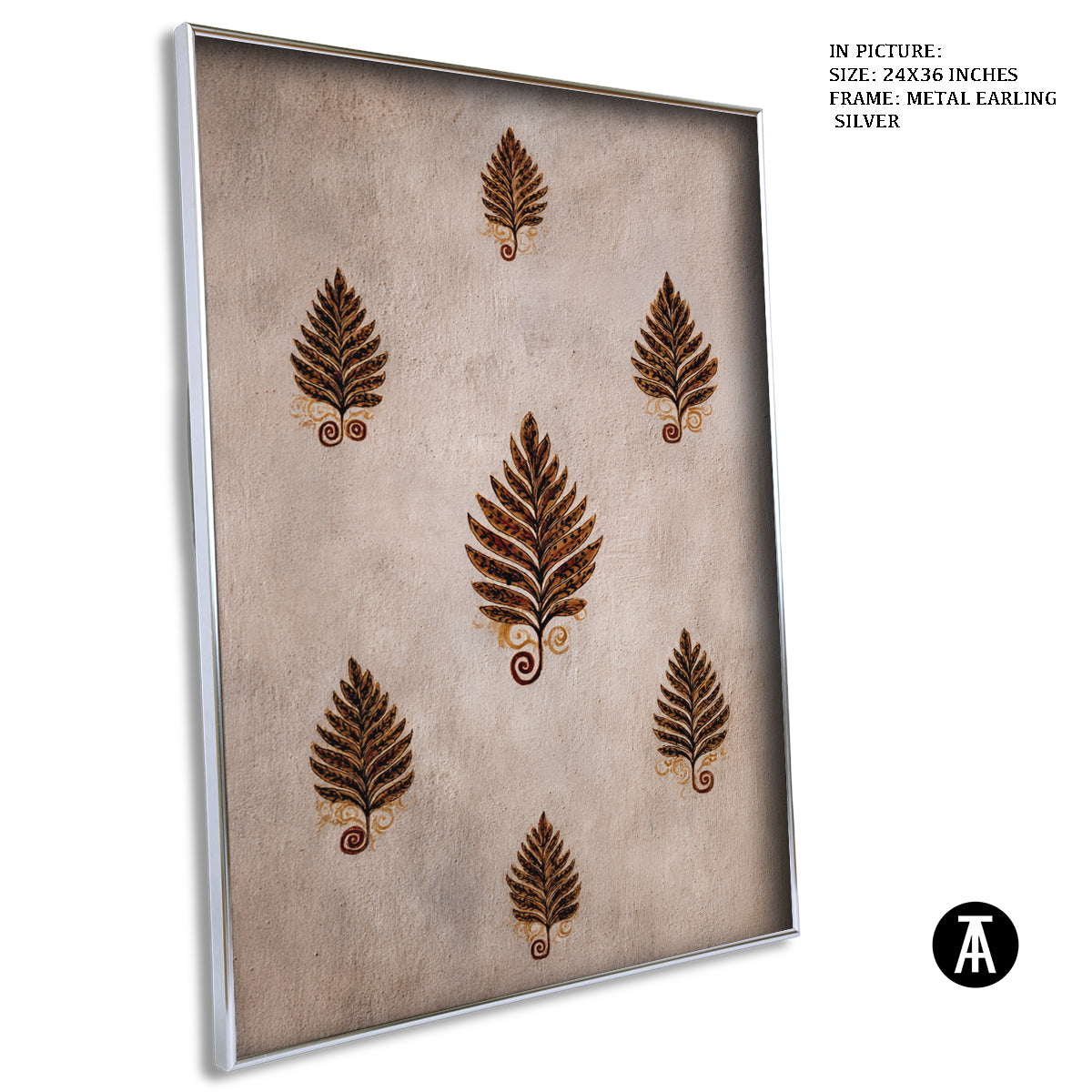 Artwork in Metal Earling Silver Frame