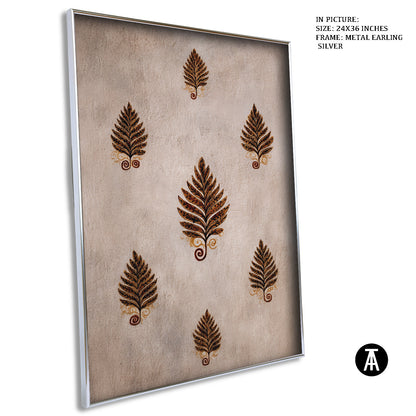 Artwork in Metal Earling Silver Frame