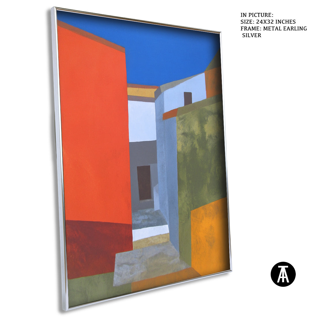 Artwork in Metal Earling Silver Frame